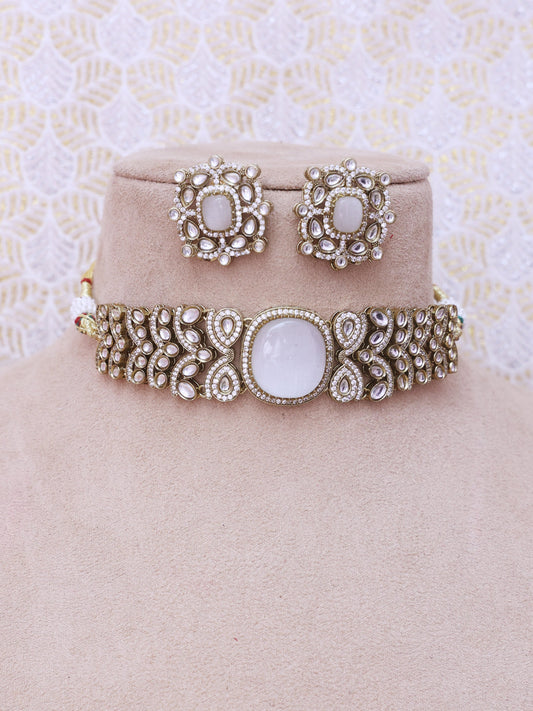 White Elisha Necklace Set