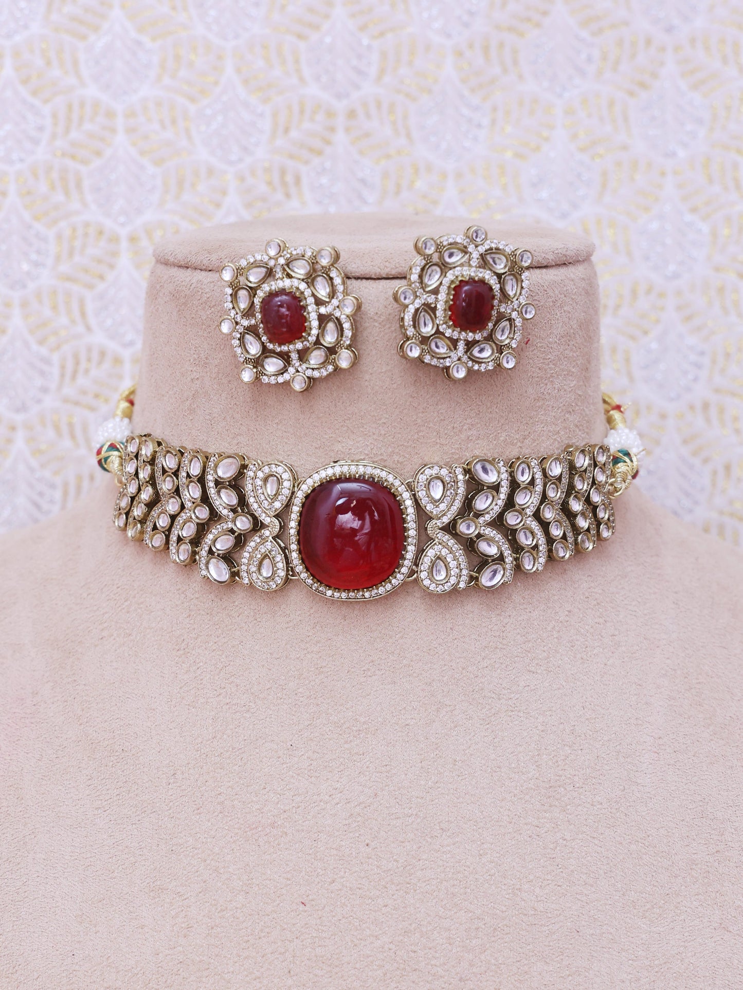 Red Elisha Necklace Set