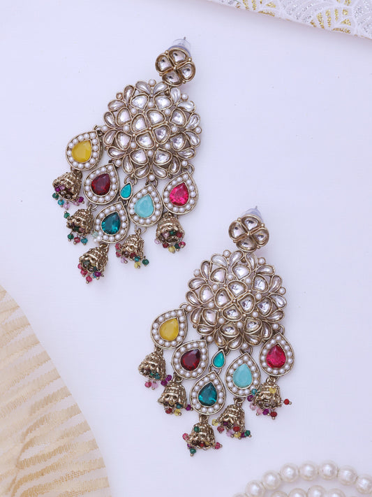 Multicolor Jagruti Jhumkis