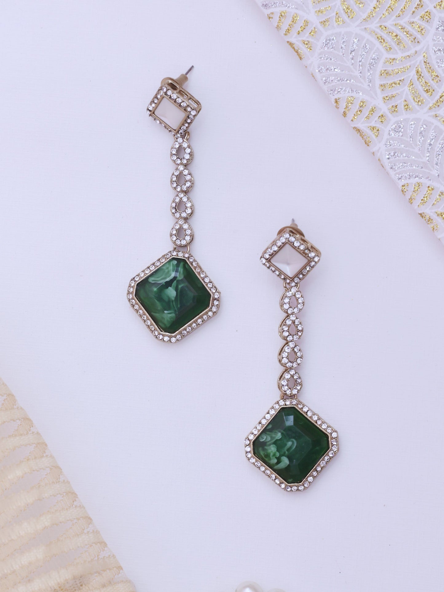 Emerald Wisah Designer Earrings