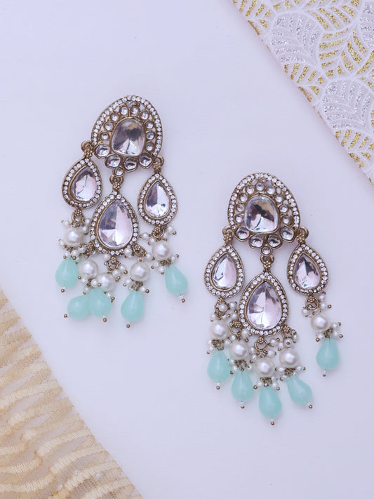 Mint Lajwati Designer Earrings