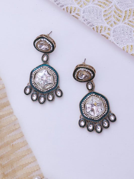 Rama Green Olevia Designer Earrings