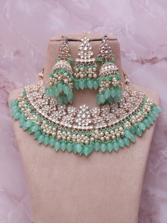 Mint Inchara Necklace Set