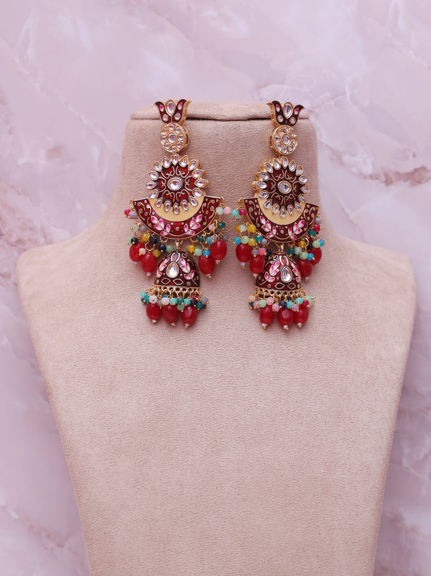 Multicolor Maanika Necklace Set