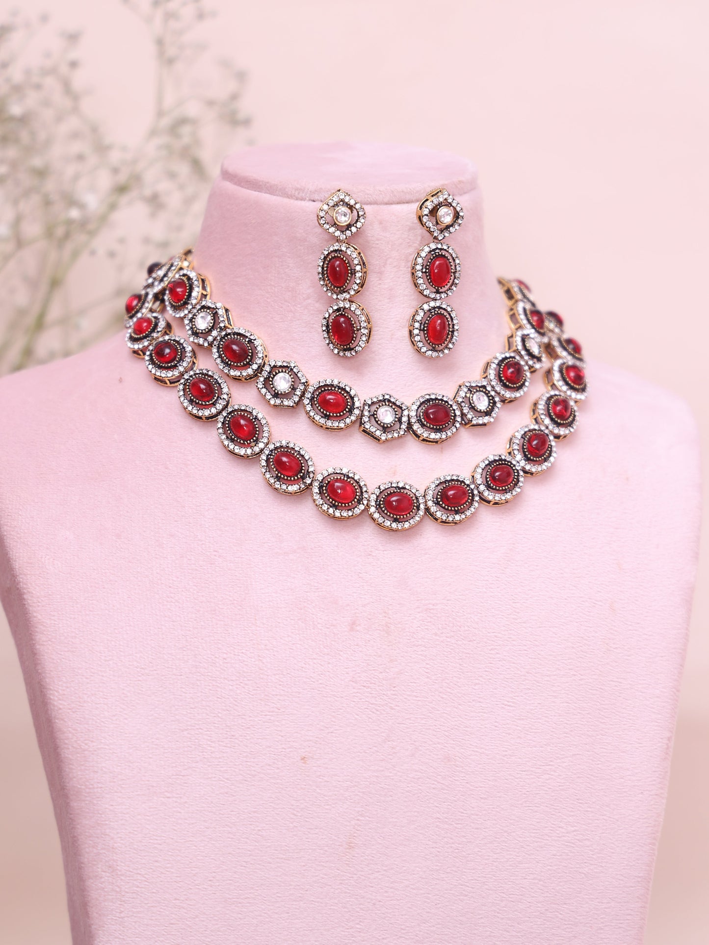 Red Raga Necklace Set