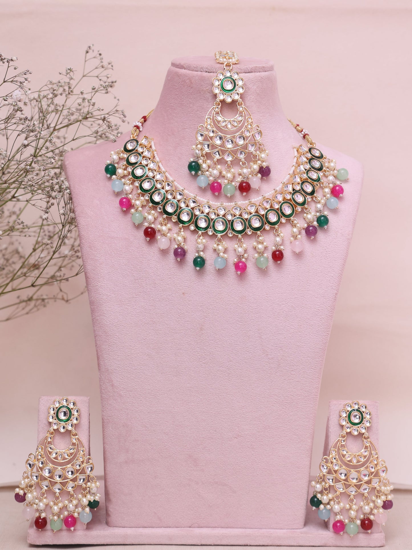 Multicolor Udita Necklace Set