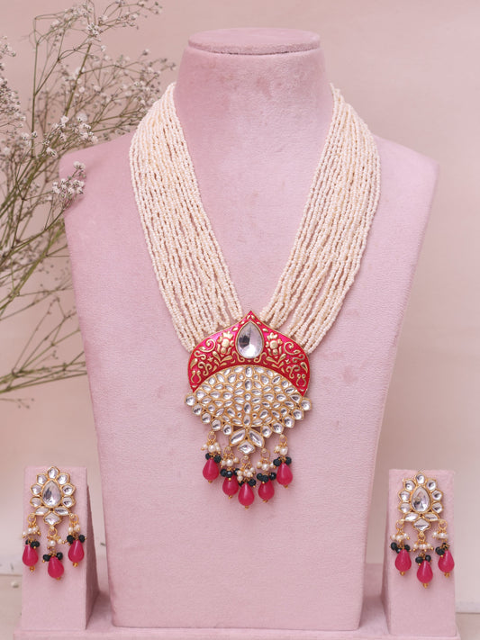 Pink Danna Necklace Set