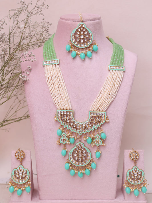 Mint Bahumathi Necklace Set