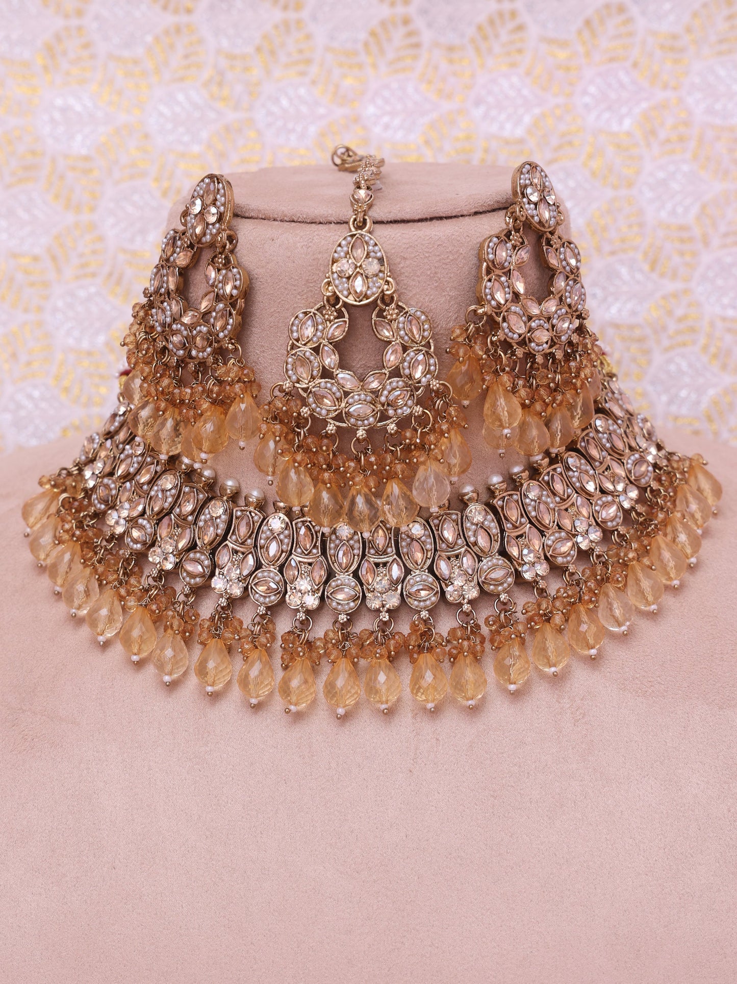 Brown Iksuda Necklace Set