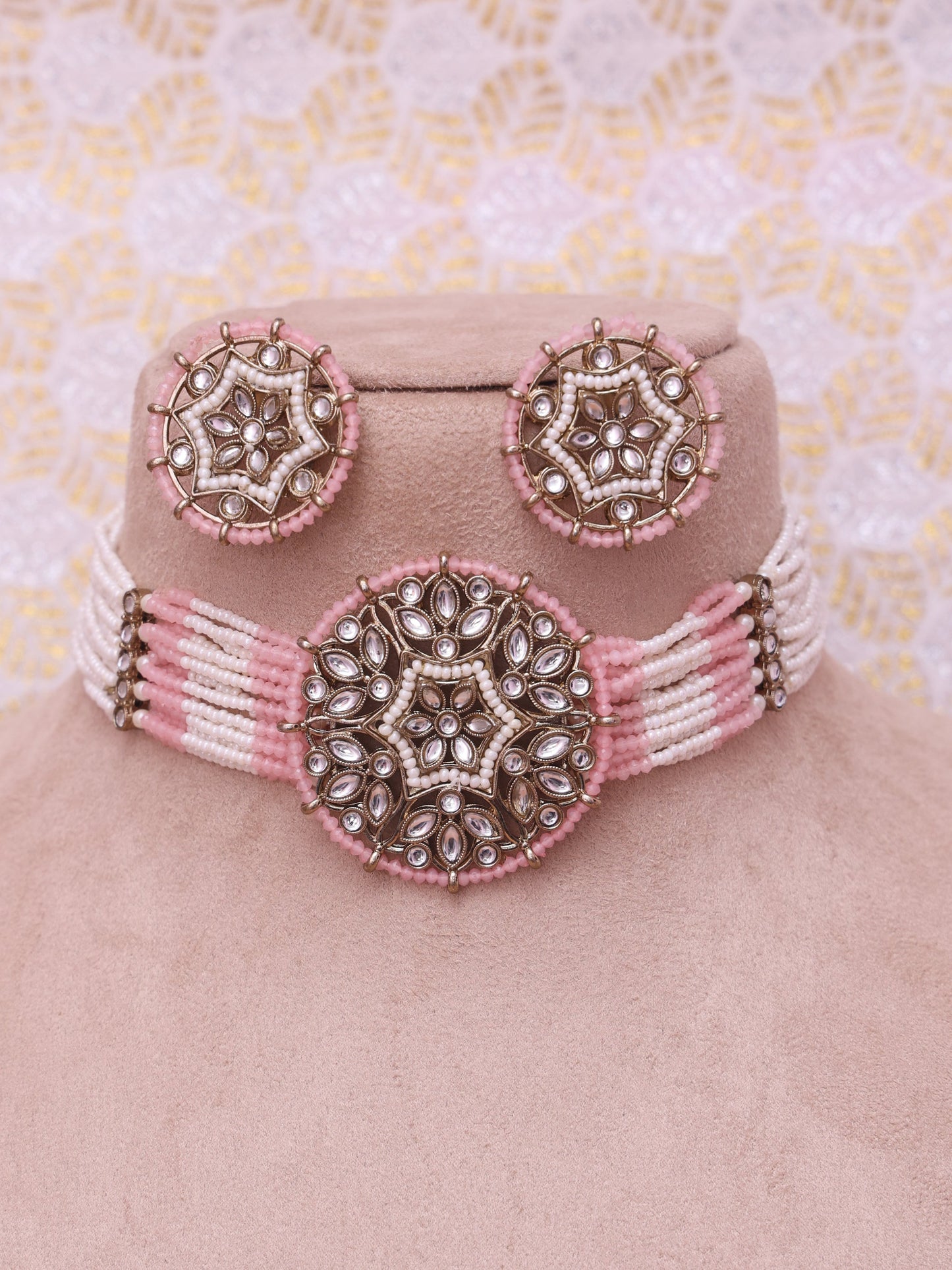 Baby Pink Kakali Necklace Set