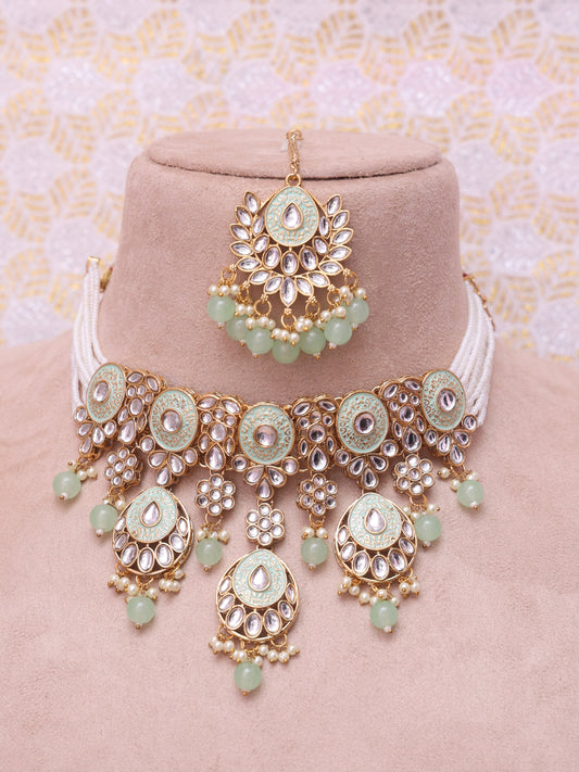 Mint Nagamitra Neclace Set