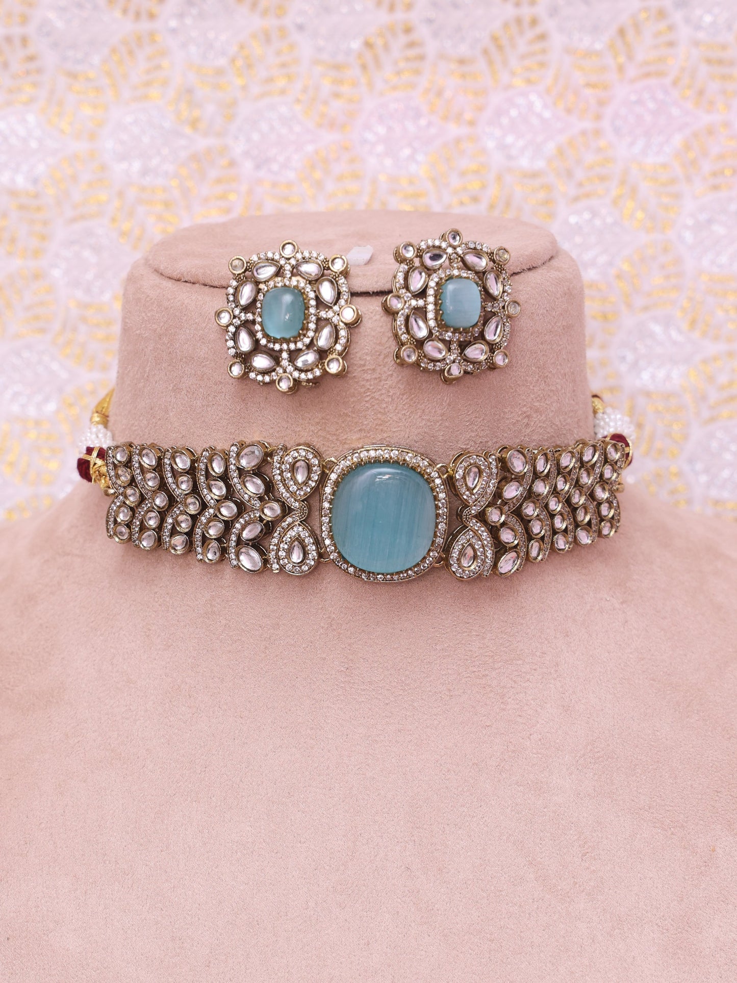 Turquoise Jahila Necklace Set