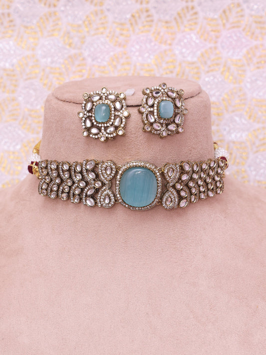 Turquoise Jahila Necklace Set