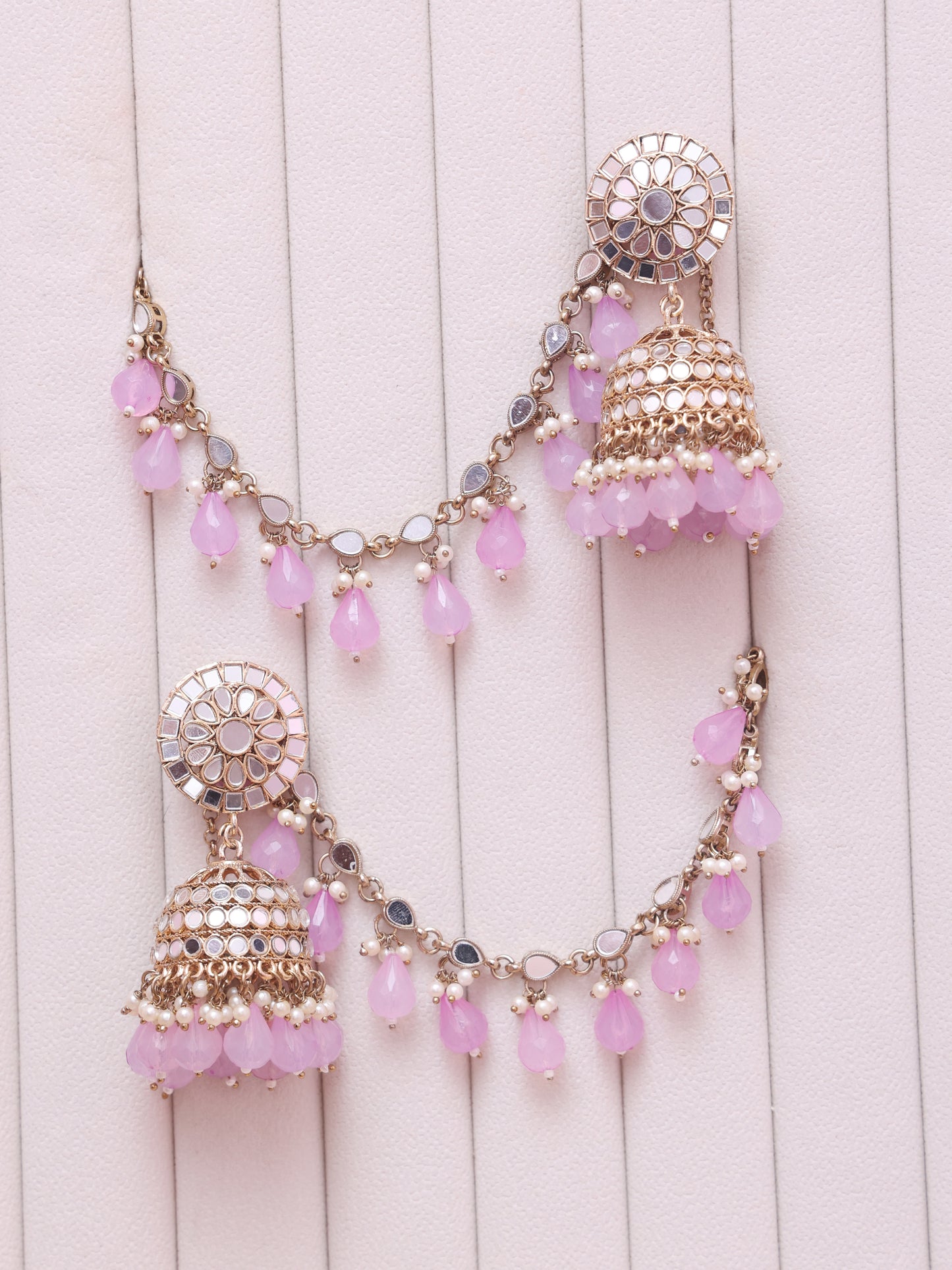 Lilac Farhana Sahara Jhumkis