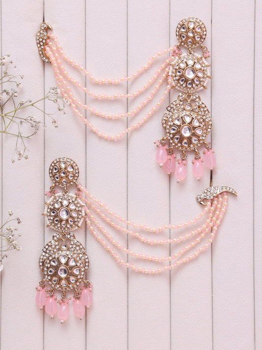 Baby Pink Aanshi Sahara Earrings