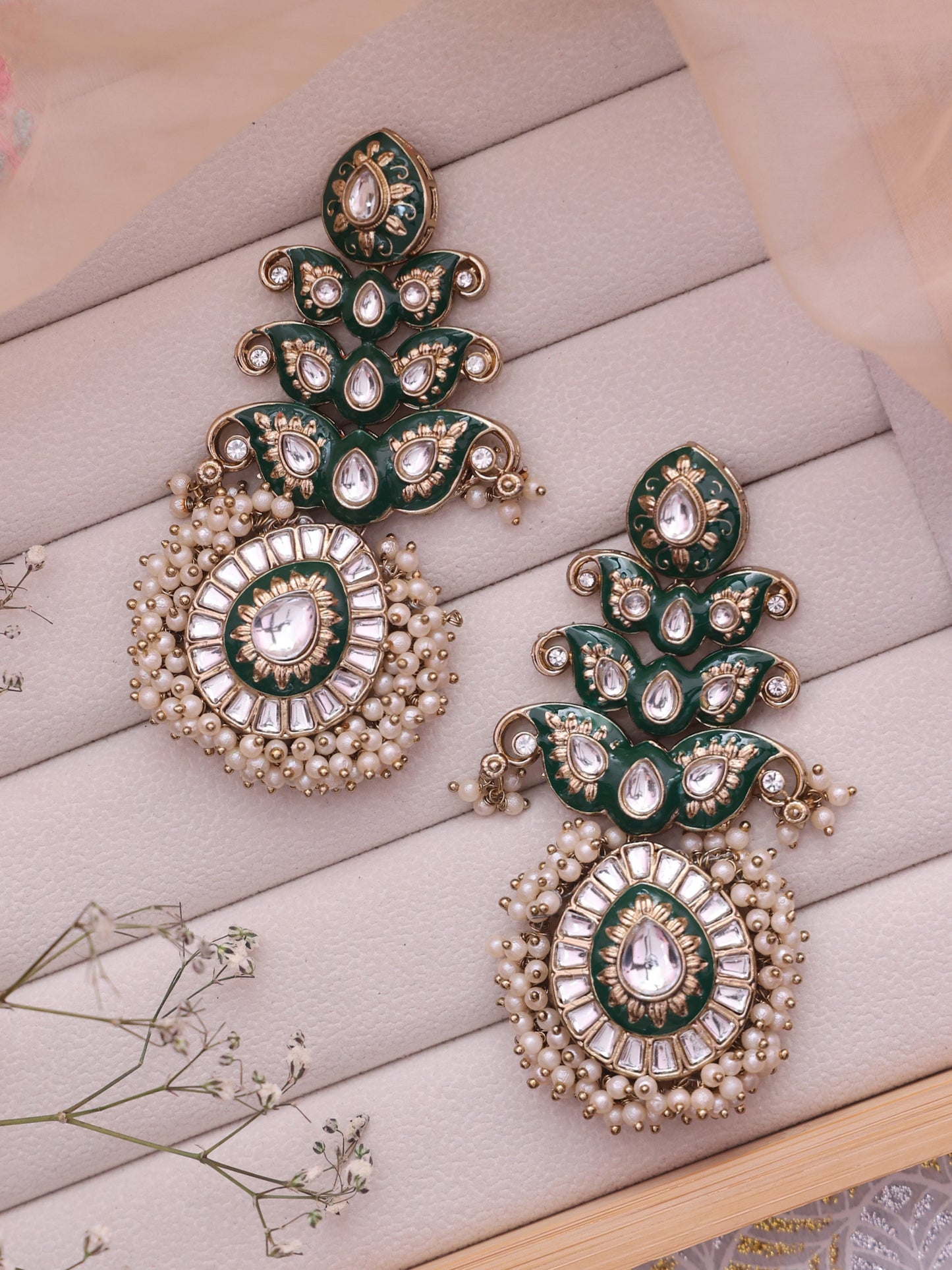 Emerald Tamasa Designer Earrings