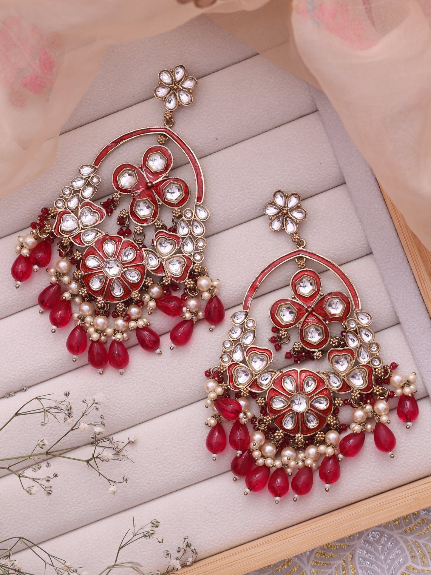 Pink Caksani Designer Earrings