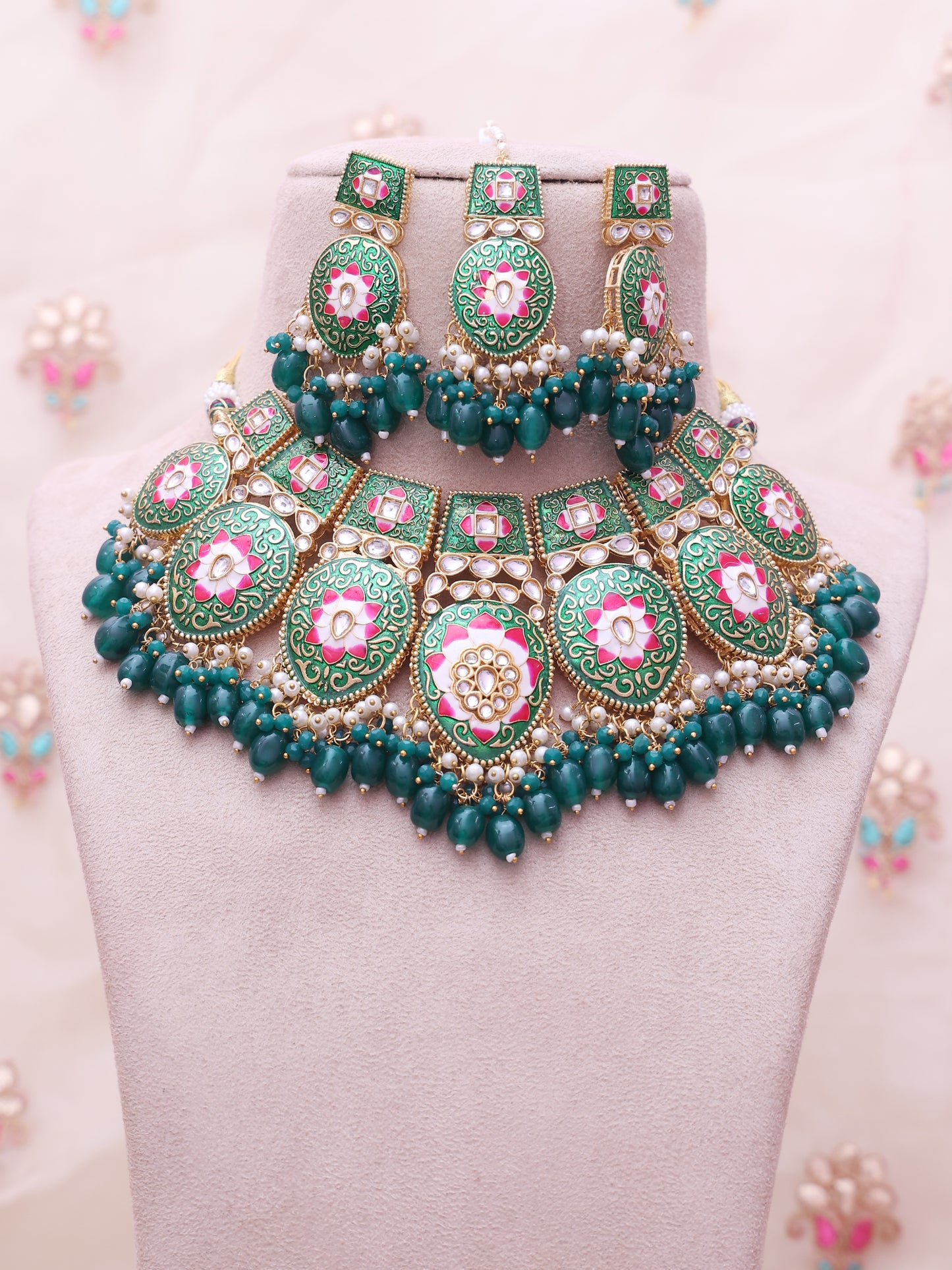 Green Ragini Necklace Set