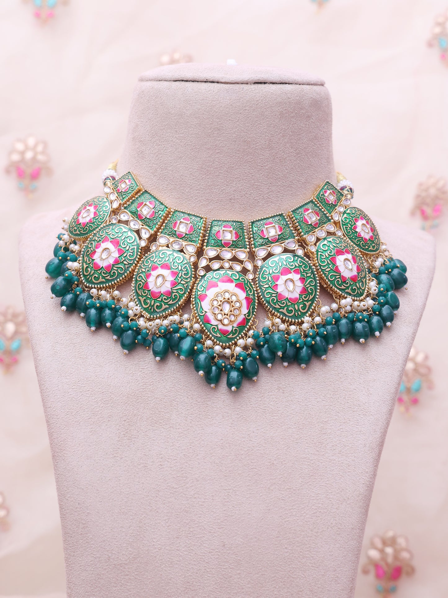 Green Ragini Necklace Set