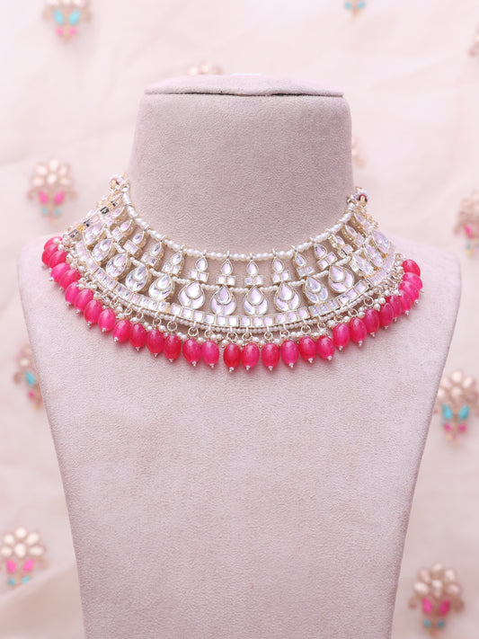 Pink Zilpah Necklace Set