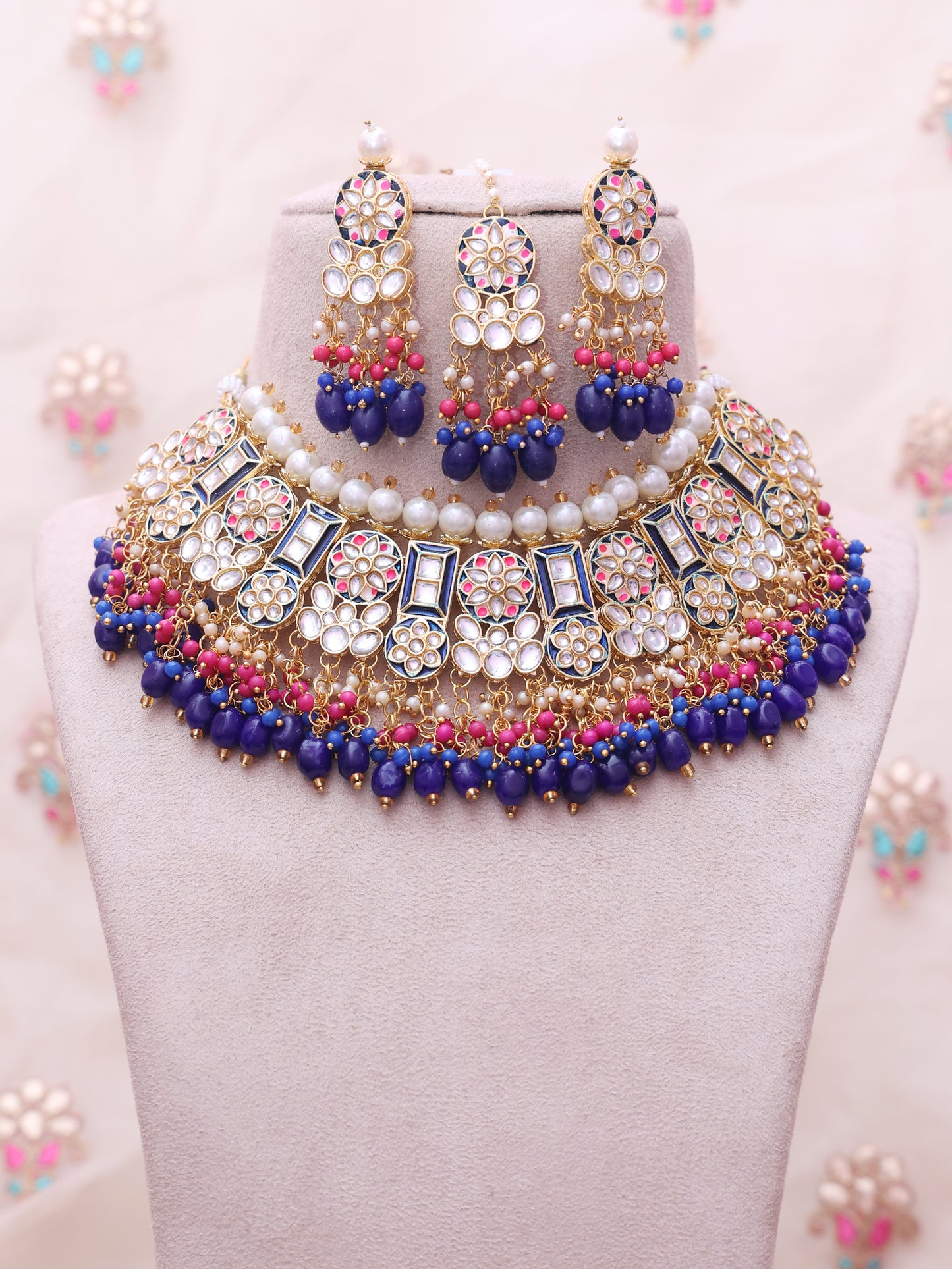 Blue Ariya Necklace Set