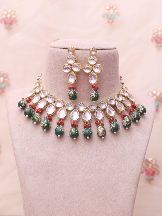 Emerald Green Zaaei Necklace Set