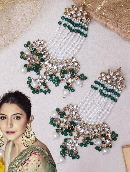 Emerald  Anushka Designer Earrings