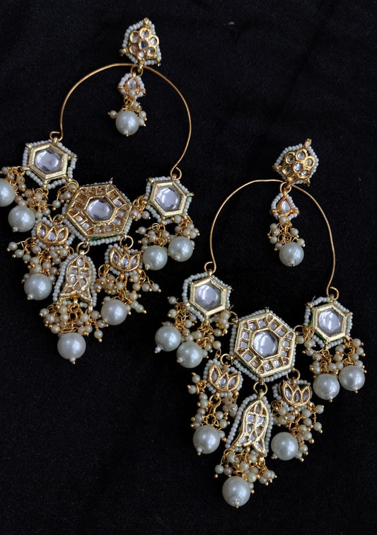 White Devki Bestseller Chandbalis