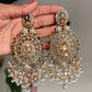 Campaign Golden Sidra Jhumka and Tika Set