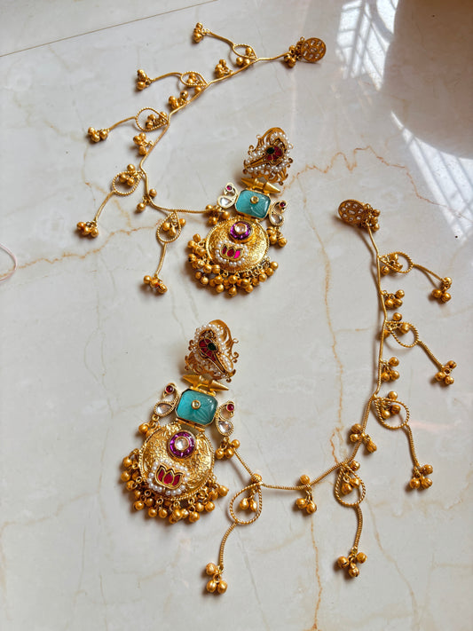 Trisha Kashmiri Premium Brass Earrings