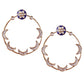 Dark Blue Chandsiya Designer Earrings