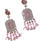 Baby Pink Aaghnya Designer Earrings