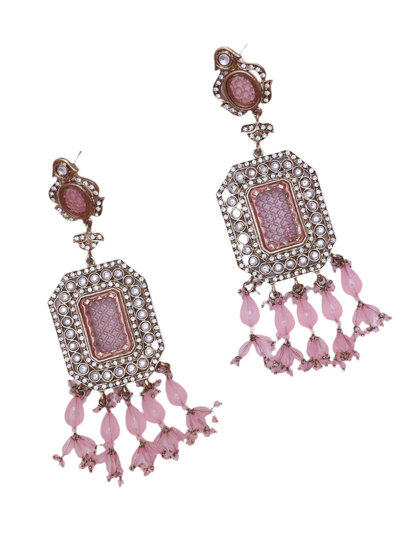 Baby Pink Aaghnya Designer Earrings