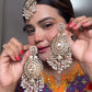 Campaign Golden Sidra Jhumka and Tika Set