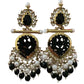 Black Nysa Designer Earrings