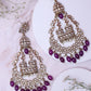 Dark Purple Qutub Chandbalis