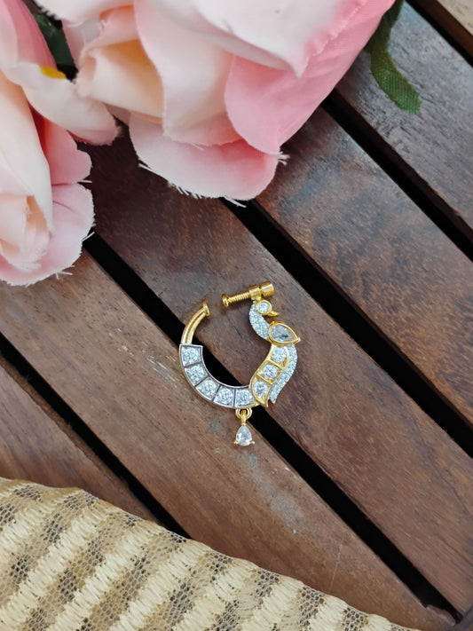 Mrunal AD Traditional Pearl Nose Pin