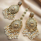 Campaign Golden Sidra Jhumka and Tika Set