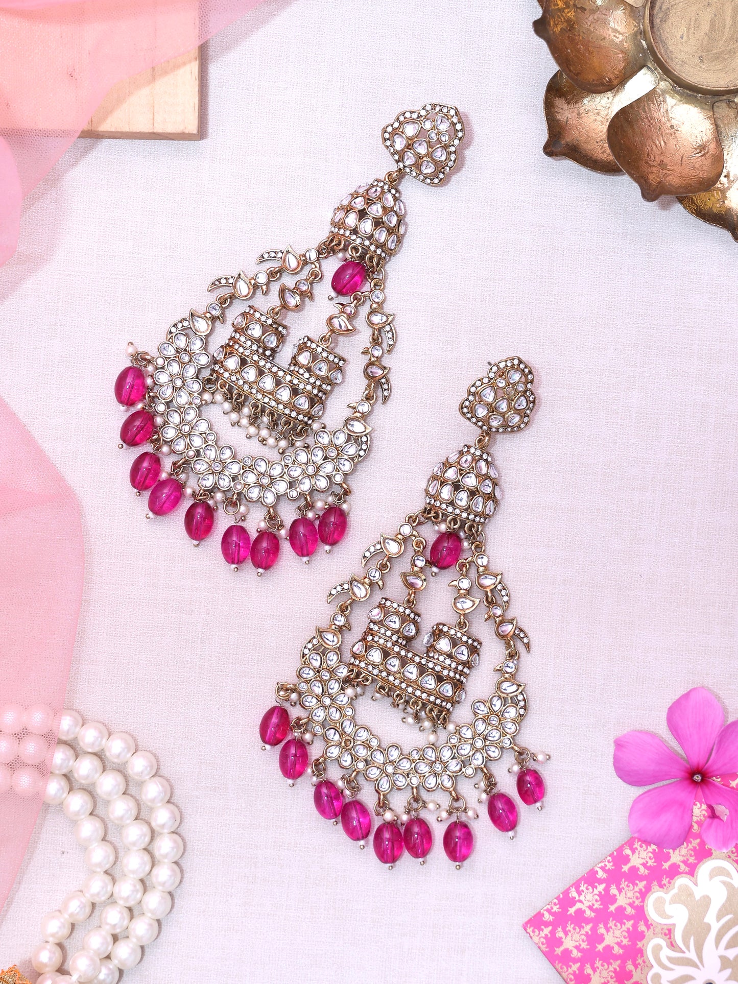 Magenta Qutub Chandbalis