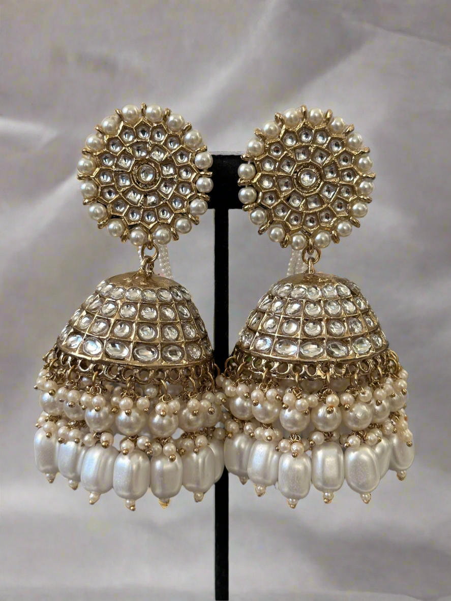 Ivory Ishita Jhumkis