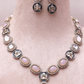 Lilac Taj Designer Necklace Set