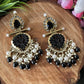 Black Nysa Designer Earrings