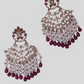 Maroon Labuki Designer Earrings