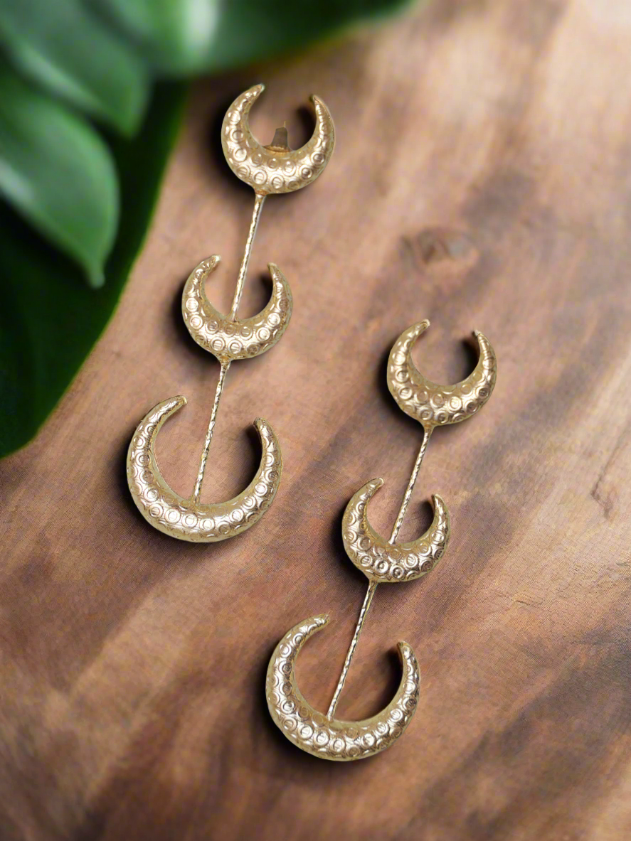 3 Chand Western Earrings