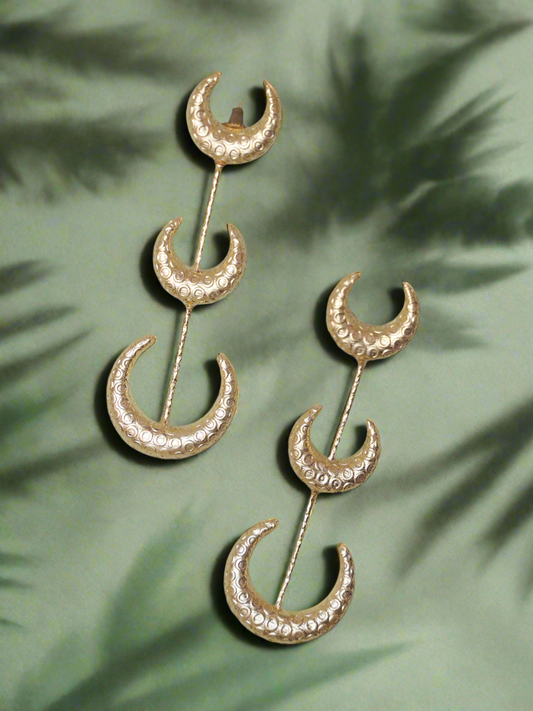 3 Chand Western Earrings