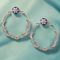 Dark Blue Chandsiya Designer Earrings