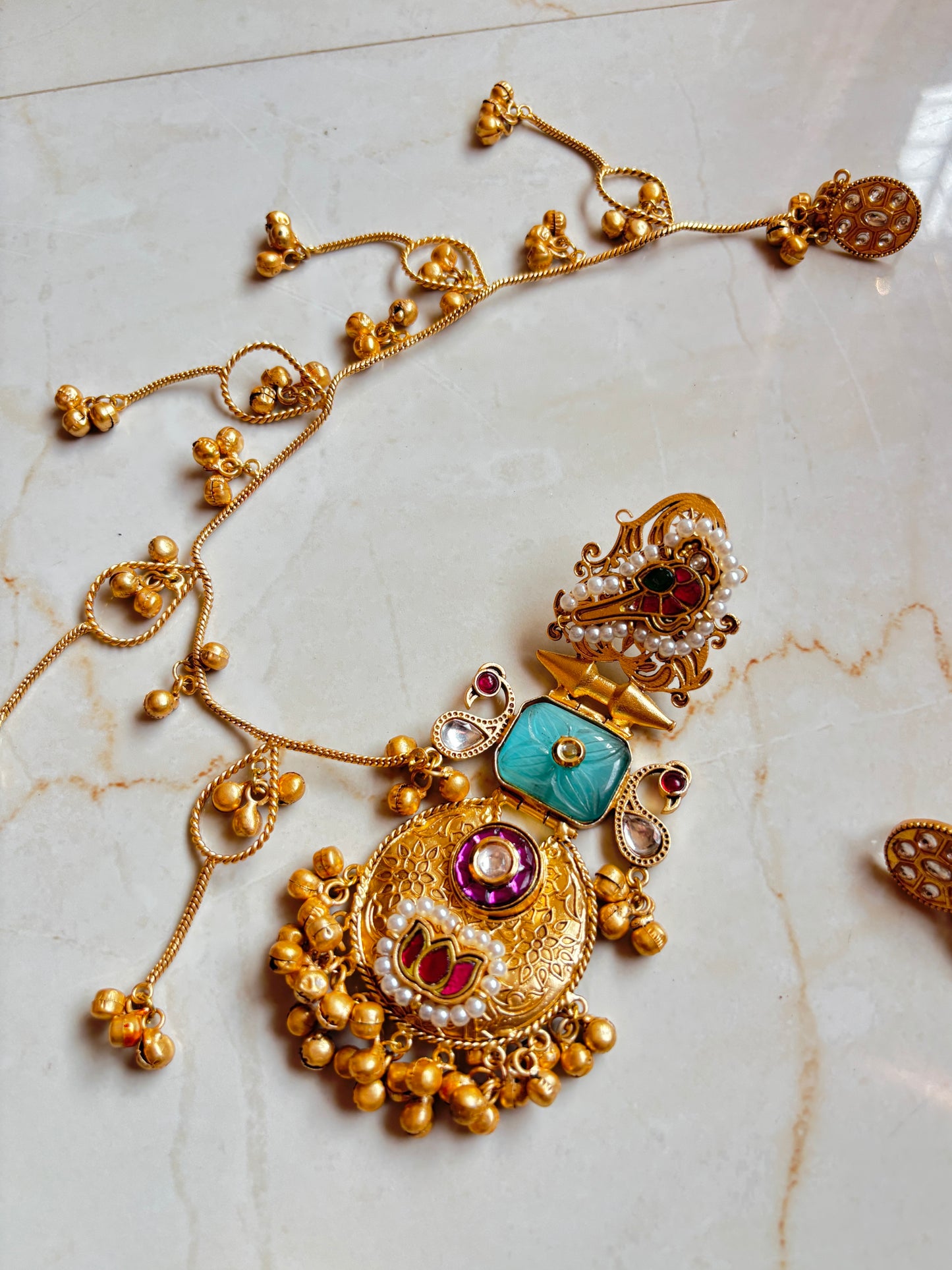 Trisha Kashmiri Premium Brass Earrings