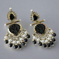 Black Nysa Designer Earrings