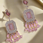 Baby Pink Aaghnya Designer Earrings