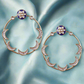 Dark Blue Chandsiya Designer Earrings